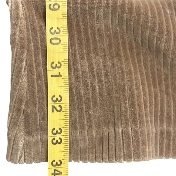 Aerie Golden Brown Corduroy Flare Pants S Long High Waisted Stretchy Comfortable - Picture 9 of 11
